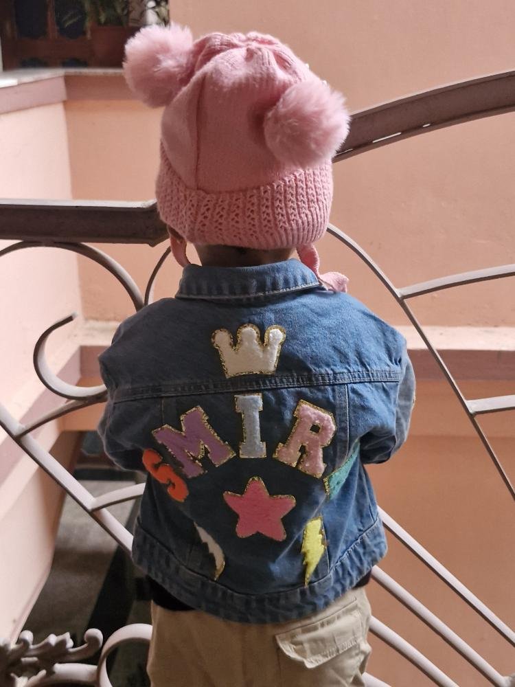 Personalized Denim jacket  For Girls