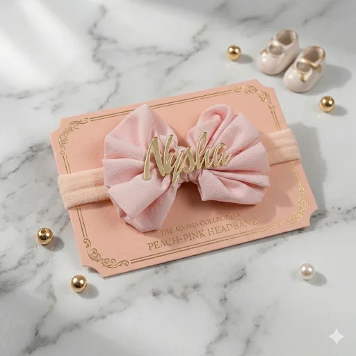 Personalized Newborn Name Hairband