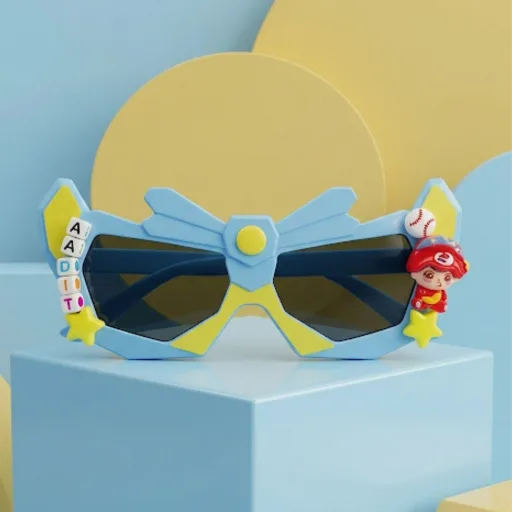 Super Hero Sunglasses Age: 4-11, Color: Blue