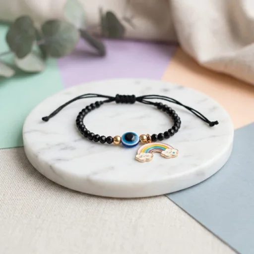 Baby Nazariya Rakhi – Personalized & Non-Personalized | Evil Eye Rakhi for Kids image 2
