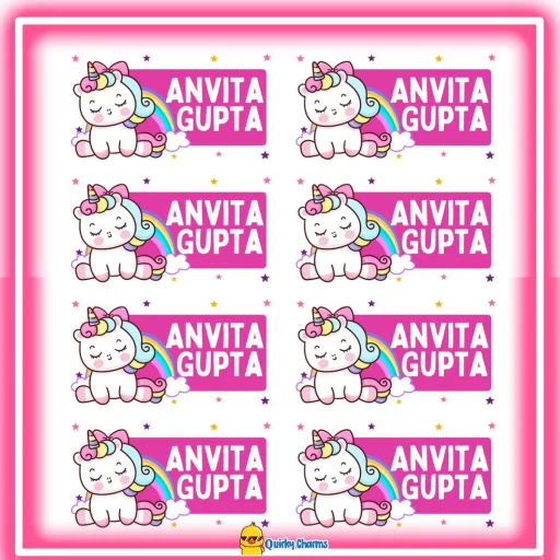 Transparent Waterproof Name Labels (Personalised) - 8 stickers