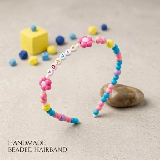 Little Princess Personalized Beaded Hairband