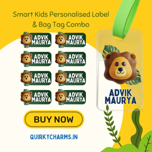 Smart Kids Personalised Label & Bag Tag Combo