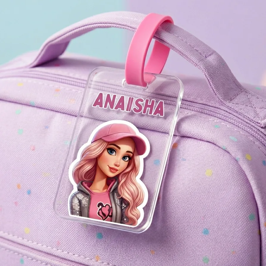 Personalized Girls Bag Tag