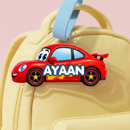 Shape Luggage Tag - Cars