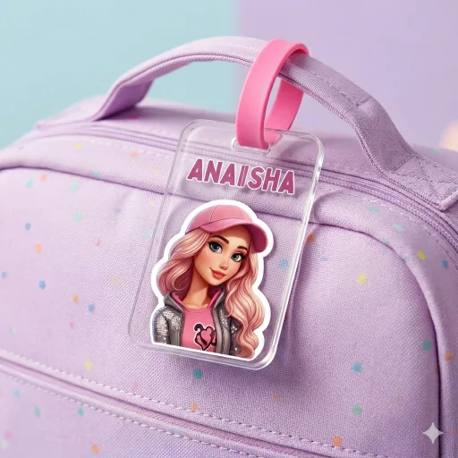 Personalized Girls Bag Tag Gender: Girl
