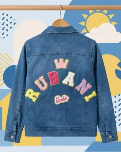 Personalized Denim jacket  For Girls Size: 6-7 Year