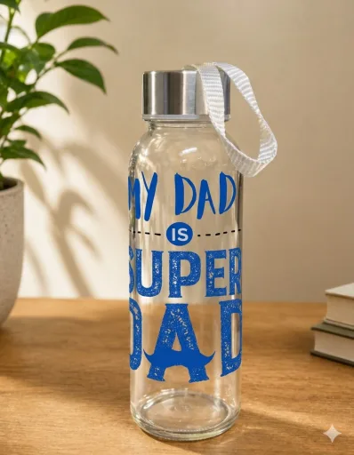 Personalized Father's Day Premium Gift Hamper – Perfume, Cap, Bottle & Photo Card image 5