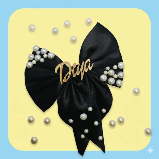 Personalized Pearly Hairbow