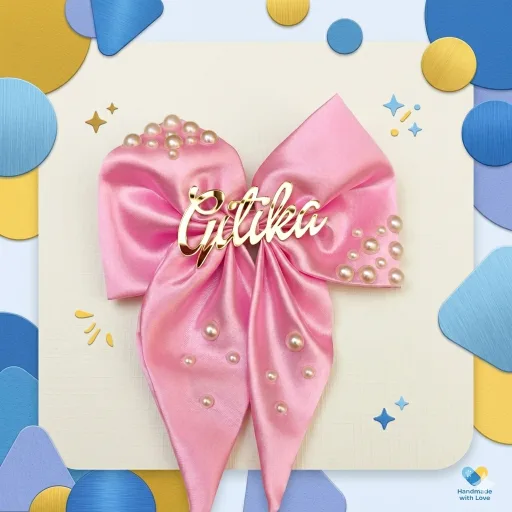 Personalized Pearly Hairbow