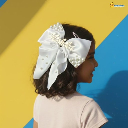 Personalized Pearly Hairbow image 3