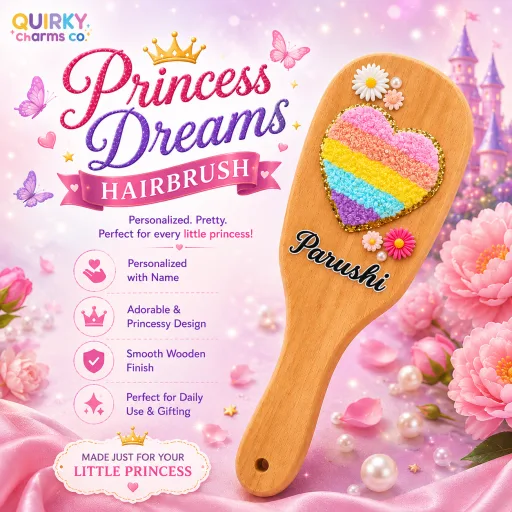 Personalized Princess Hairbrush | Princess Dreams Collection image 2