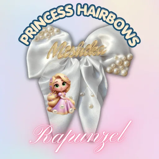 Princess Magic Hair Bow with Name image 2