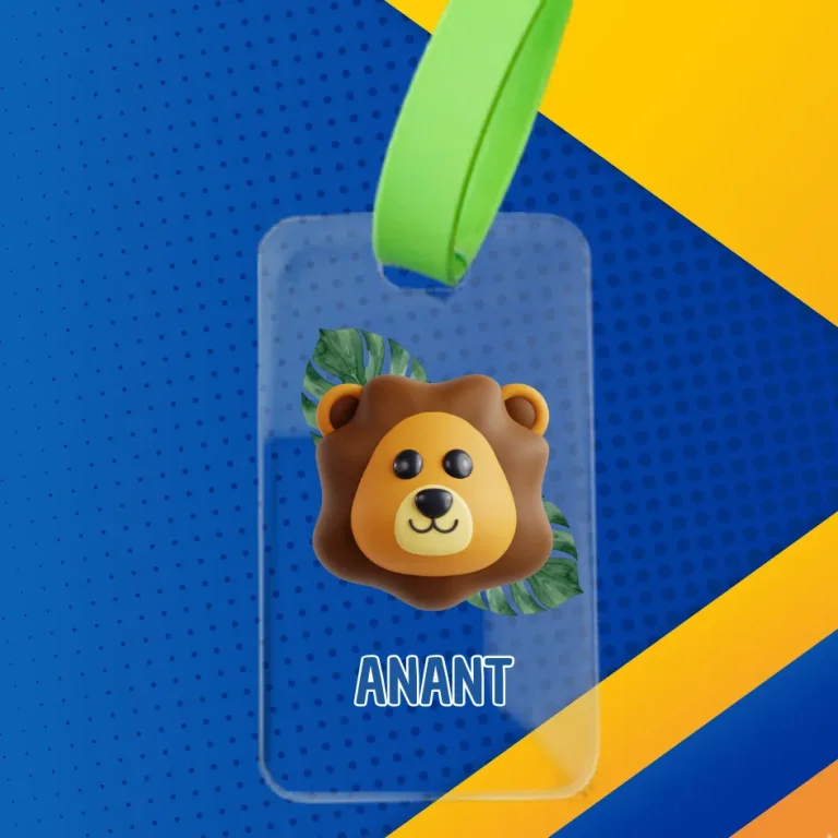 Boys Luggage Tag - Personalized(Transparent Tag)