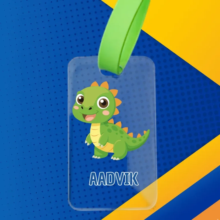 Boys Luggage Tag - Personalized(Transparent Tag)