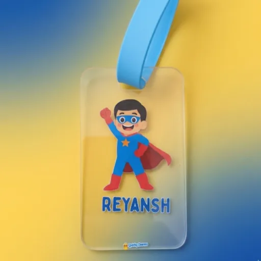 Boys Luggage Tag - Personalized(Transparent Tag)