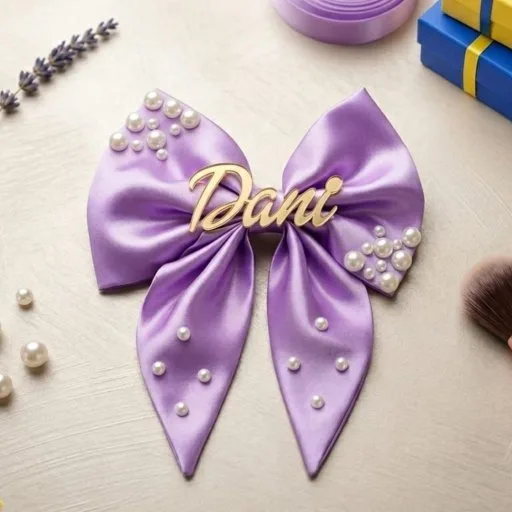 Personalized Pearly Hairbow