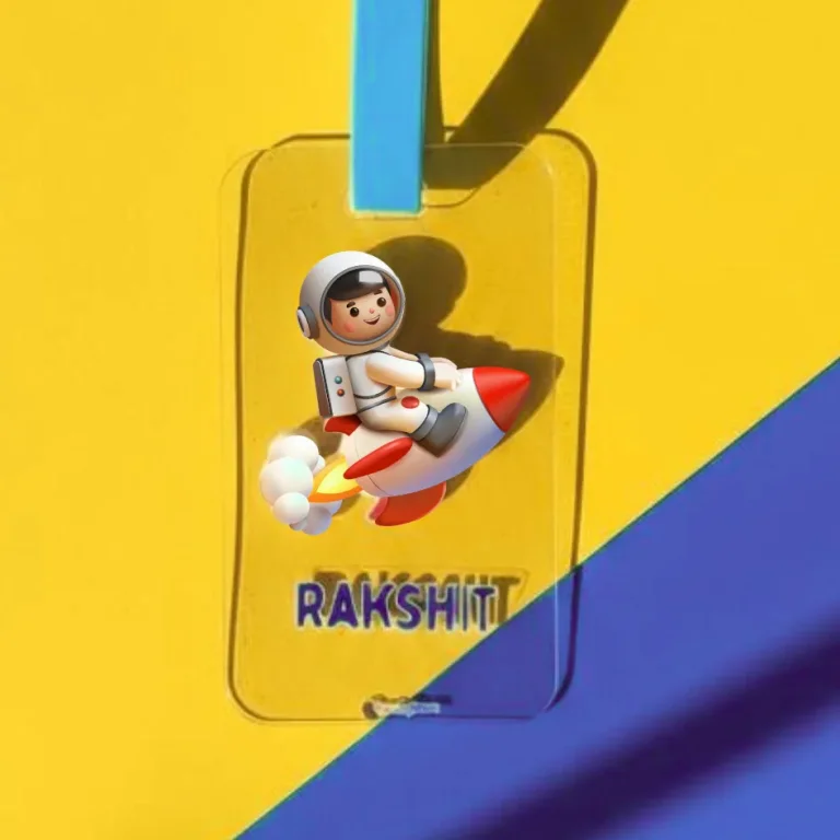 Boys Luggage Tag - Personalized(Transparent Tag)