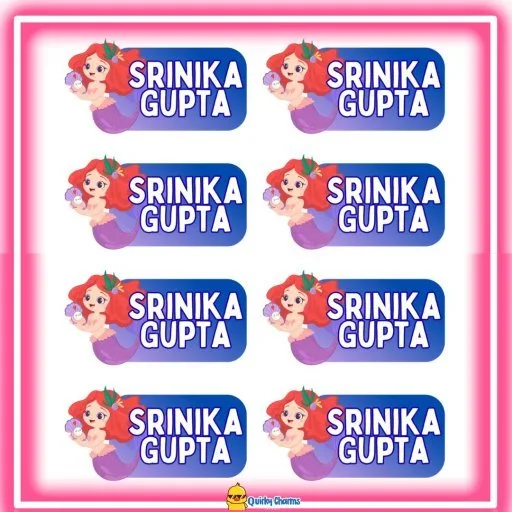 Transparent Waterproof Name Labels (Personalised) - 8 stickers image 2